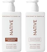 Native Coconut & Vanilla Shampoo and Conditioner Contain Naturally Derived Ingredients | All Hair...