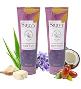 Saavy Naturals Lavender Chamomile Body Wash, Moisturizing Shower Gel for Women and Men, Vegan For...