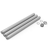 Windscreen4less Outdoor Sun Shade Sail Post Pole Kit for Grass Backyard Garden Soil Street Sign P...