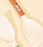 Cosamtec Silicone Mini Spatula Flexible Beveled Turner with Stainless Steel Inner Core and Nylon ...