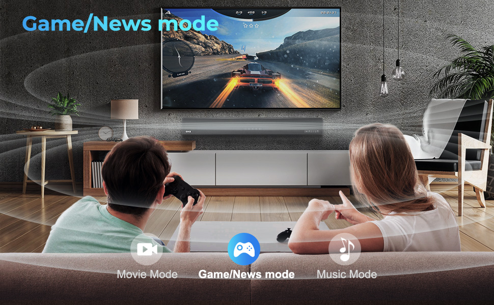 sound bar for game mode; sound bar for game se
