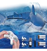 Remote Control Shark Toys for Boys Kids, 1:18 Scale High Simulation Shark for Pool, 2.4Ghz Electr...