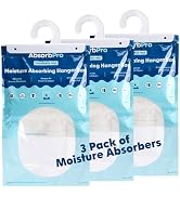 Absorb Pro - Moisture Absorbing Hanger Bag Fragrance Free - 3-Pack - 16 oz Closet Refresher Odor ...