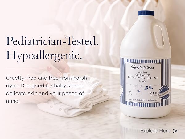 Noodle & Boo Baby Laundry Essentials Ultra-Safe Laundry Detergent - Pediatrician Tested