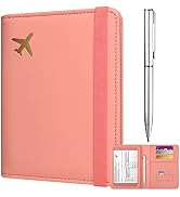 JKhandy Passport and Vaccine Card Holder Combo, Cover Case with CDC Vaccination Card Slot, Cute L...