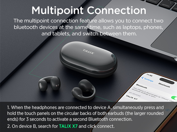 ear clip bluetooth headphones