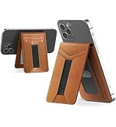 Padike for Magsafe Wallet, Magnetic Phone Wallet with Elastic Band for Extra Card Storage, Magnet...