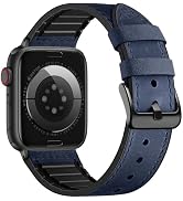 Adorve Leather Watch Band for Apple Watch Bands Men 44mm 45mm 46mm 42mm 49mm 41mm 40mm 38mm, Top ...