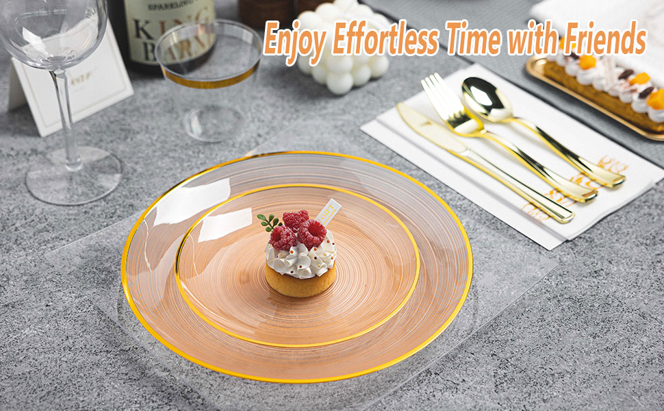 heavy duty disposable party dinnerware set