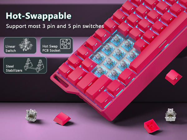 clicky keyboard portable gaming keyboard creamy keyboard