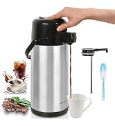 Airpot Coffee Dispenser with Pump,102 OZ/ 3L Large Coffee Dispenser for Party Hot Drinks Water Te...
