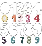 LILIAO Large Number Cookie Cutter Set Fondant Biscuit Cutter for Birthday/Anniversary/Special Day...
