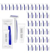 Disposable Razors in Bulk,razors individually wrapped bulk,Twin Blade Razors with Clear Safety Ca...