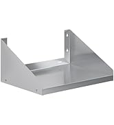 AmGood Stainless Steel Microwave Shelf | NSF Certified | Appliance Shelf | Heavy Duty | Commercia...