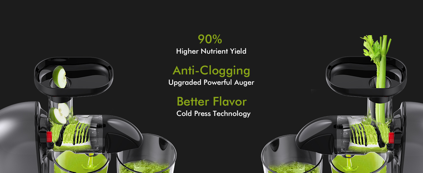 SiFENE Masticating Juicer Classic 3009- high nutrient yield, never clogging, better flavor
