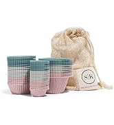 The Silicone Kitchen Reusable Silicone Baking Cups Gift Set Bundle, 24 Regular Baking Cups, 12 Ju...