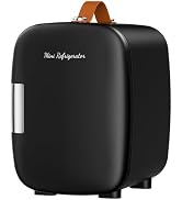 DUMOS Mini Fridge for Bedroom, 4L Compact Personal Fridge Cooler For Skincare, Drinks, And Snacks...
