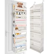 ULG Over The Door Organizer with 6 Large Pockets 12 Side Pockets, 50lbs Weight Capacity Door Hang...