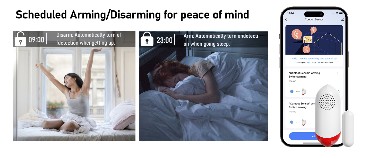 Scheduled Arming/Disarming for Peace of Mind
