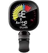 Cherub WST-675 USB Rechargeable Chromatic Tuner for Guitar Bass Ukulele Baritone with High Contra...