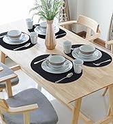Silicone Placemats, Oval Placemats for Dining Table