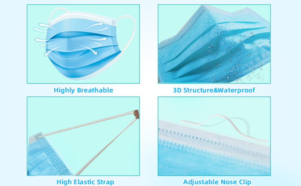Masks disposable 100 pack