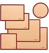 Silicone Baking Mats Set of 6, Food Grade Non-stick Reusable Baking Mat, Silicon Baking Slip Mats...