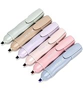 ZEYAR Aesthetic Highlighter Marker Pen, Cream Colors Chisel Tip, Water Based ink, Quick Dry, No B...