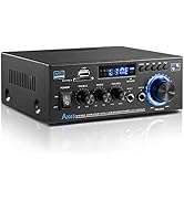 Facmogu AK45 Wireless Bluetooth Stereo Power Amplifier, MAX 350Wx2 RMS 40Wx2, Dual Channel Blueto...