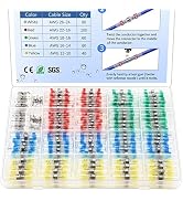 350 Pcs Solder Seal Wire Connectors Heat Shrink Butt Connectors Kit Marine Waterproof Wiring Elec...