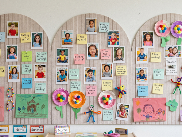 Large Arched Felt Bulletin Board