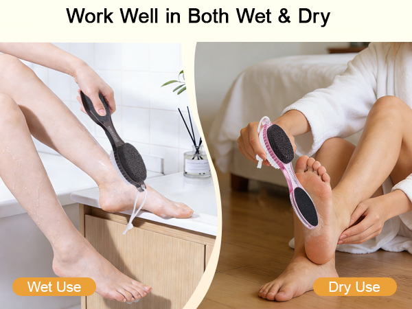 4-in-1 Foot Brush and Pumice Stone for Feet