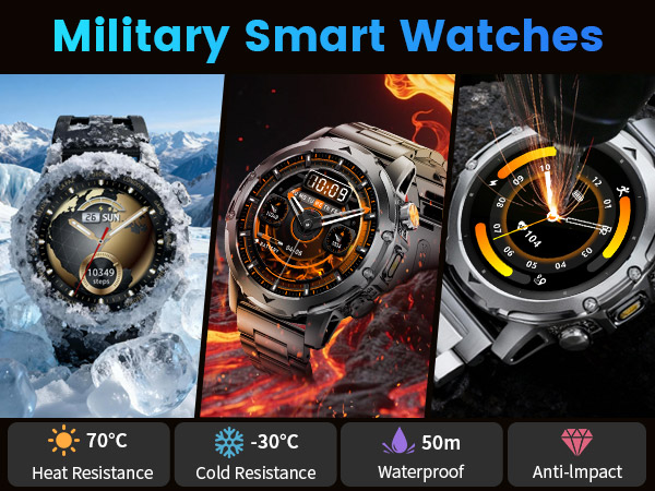 Military smart watch for men