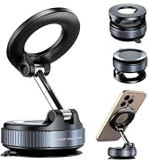 KOBBRAN Vacuum Magnetic Phone Holder for Car Phone Holder 360° Adjustable Car Phone Mount for Mag...
