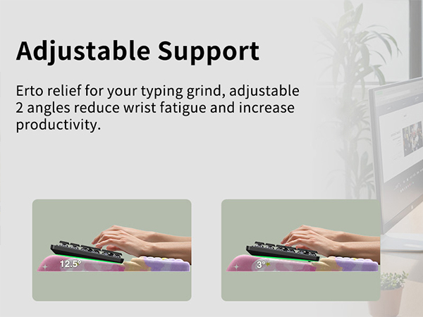 2 in 1 Ergo Comfy Keyboard Pad with Wrist Support —— Where Health Meets Comfy