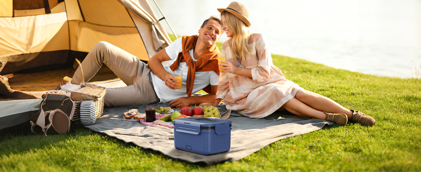 Portable food warmer luncheaze for travel/picnic/camping