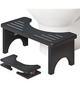 Osivaes 7 Inch Foldable Squatting Poop Stool, Bamboo Toilet Stool Squat for Adults, Collapsible W...