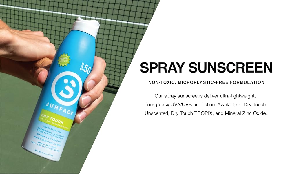 surface sunscreen sun face sunscreen body lotion spray mineral zinc spf 30 50 70 lip balm active