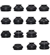 Opuweiy 14PCS Ball Joint Boot, Sealed & Anti-aging Tie Rod Rubber Dust Boot, Vehicle Suspension T...