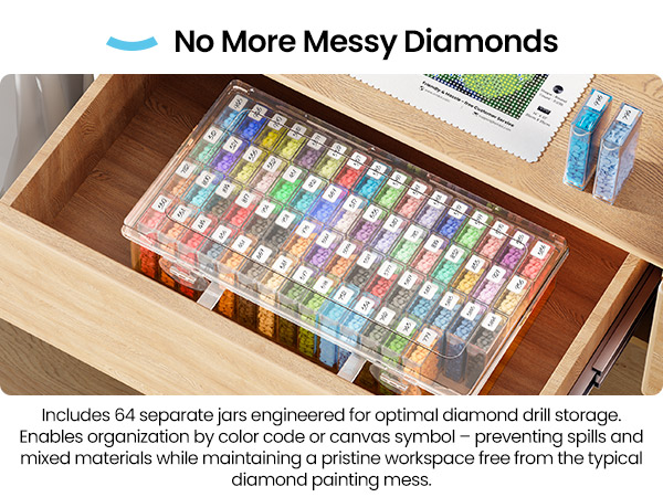 Portable Storage Organizer for Diamond Art