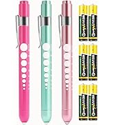 MEUUT 3 Pack Pen Lights for Nurses with 6 Batteries – Medical Penlights Nurse Accessories for Wor...