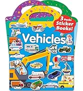 Walenced Reusable Sticker Book for Toddlers 2-4 Years, 3 Sets Stickers for Kids, Toddler Sticker ...