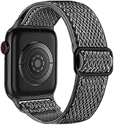 Lerobo Stretchy Solo Loop Nylon Band Compatible with Apple Watch 45mm 44mm 49mm 42mm 41mm 40mm 38...