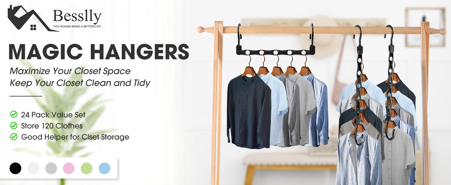 hangers space saving organizer saver clothes closet organization storage hanging