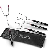 Tapirus Marshmallow Roasting Sticks | Set of 4 Extra Long Retractable Campfire Sticks | Protect K...