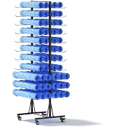 Rolling Large Blueprint Holder, 22 Tier Blueprint Storage Rack, Metal Vinyl Roll Storage Rack, Co...