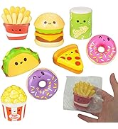 24 Pack Food Squishy Toys for Kids Bulk - Slow Rising (Individually Wrapped) Small Foam Squishy 1...