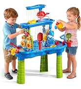 WATUDOU 3-Tier Water Table for Toddlers Ages 1-3 4-8, Kids Outdoor Summer Water Table Beach Toys,...