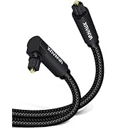 VANAUX 90 Degree Optical Audio Cable Digital Toslink S/PDIF Audio Cable for Home Theater,Sound Ba...
