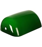 Newrays Green Glass Bankers Lamp Shade Replacement Cover,L8.85 W5.11